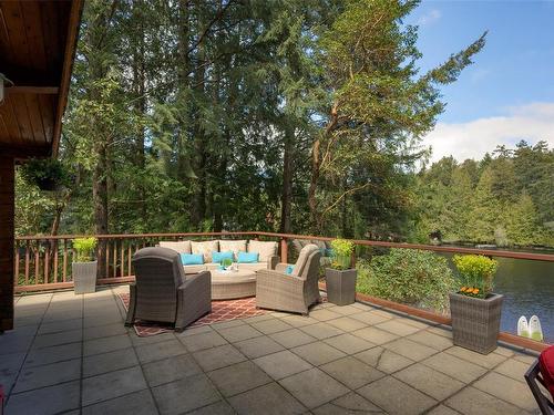 5202 Fork Lake Rd, Highlands, BC - Outdoor With Body Of Water With Deck Patio Veranda