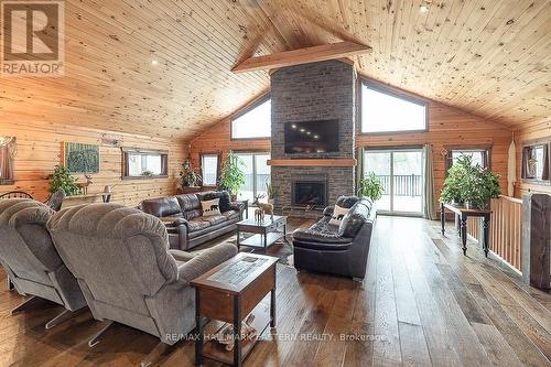 493 Bateman Road, Stirling-Rawdon, ON - Indoor Photo Showing Living Room With Fireplace