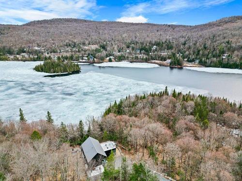 Photo aÃ©rienne - 77 Ch. De La Chapelle, Saint-Adolphe-D'Howard, QC - Outdoor With Body Of Water With View