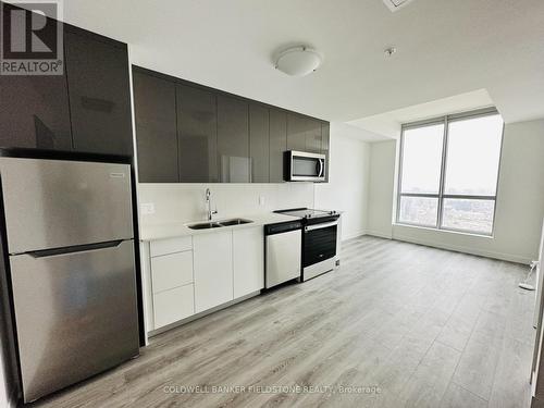 #3808 -60 Frederick St, Kitchener, ON - Indoor Photo Showing Kitchen With Stainless Steel Kitchen With Double Sink