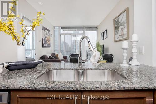 #1410 -3975 Grand Park Dr, Mississauga, ON - Indoor Photo Showing Kitchen With Double Sink With Upgraded Kitchen