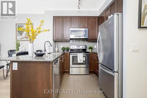 #1410 -3975 Grand Park Dr, Mississauga, ON - Indoor Photo Showing Kitchen With Upgraded Kitchen