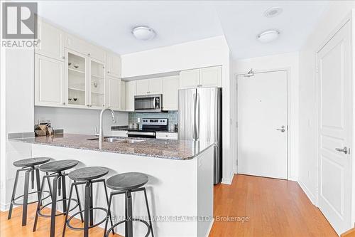 #104 -15 Legion Rd, Toronto, ON - Indoor Photo Showing Kitchen With Double Sink With Upgraded Kitchen