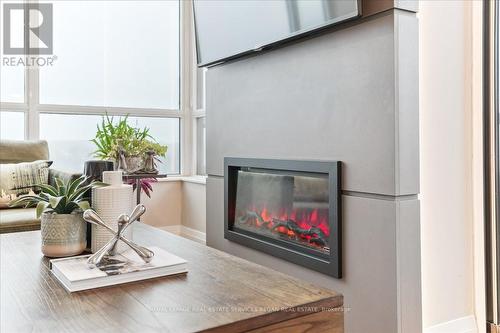 #1106 -1 Hurontario St, Mississauga, ON - Indoor With Fireplace