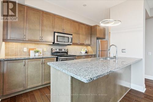 #1106 -1 Hurontario St, Mississauga, ON - Indoor Photo Showing Kitchen With Stainless Steel Kitchen With Upgraded Kitchen
