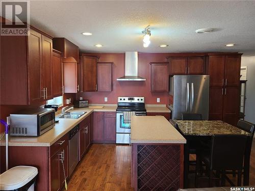 207 W 1St Street, Carlyle, SK - Indoor Photo Showing Kitchen With Stainless Steel Kitchen With Double Sink