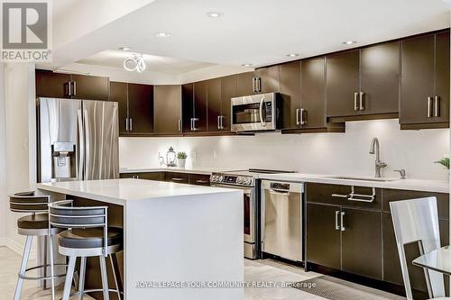 #1003 -195 Wynford Dr, Toronto, ON - Indoor Photo Showing Kitchen With Stainless Steel Kitchen With Upgraded Kitchen