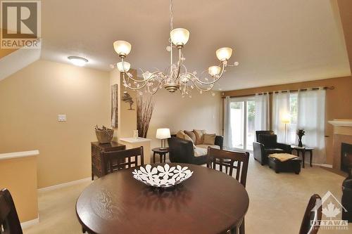 835 Longfields Drive, Ottawa, ON - Indoor Photo Showing Dining Room With Fireplace