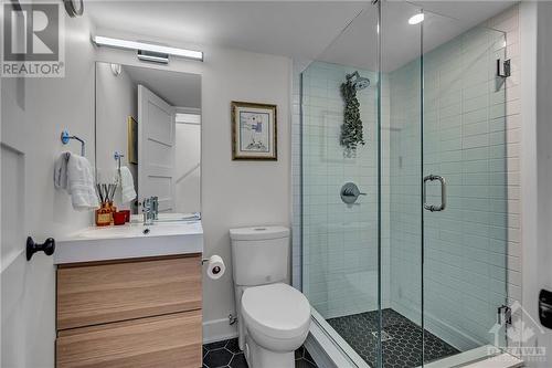 Full bathroom in the basement. - 163 Irving Avenue, Ottawa, ON - Indoor Photo Showing Bathroom