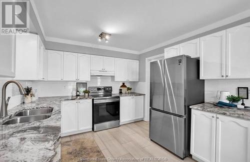 1408 Mickaila Crescent, Tecumseh, ON - Indoor Photo Showing Kitchen With Double Sink
