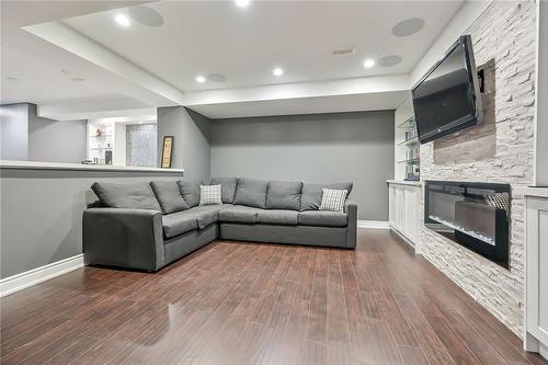 103 Bocelli Crescent, Hamilton, ON - Indoor Photo Showing Other Room With Fireplace