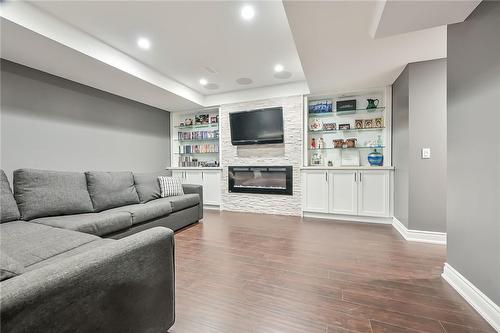 103 Bocelli Crescent, Hamilton, ON - Indoor Photo Showing Living Room With Fireplace