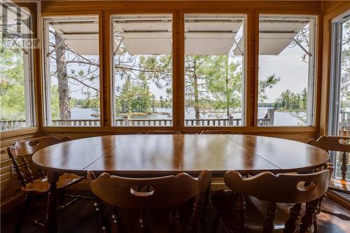Pcl 26833 Ashigami Lake Island, Wahnapitae, ON - Indoor Photo Showing Dining Room