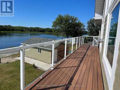 105 Willow Court, Rainy River, ON - Outdoor With Body Of Water With Deck Patio Veranda With View