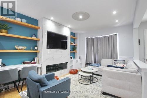 103 Watsonbrook Drive, Brampton, ON - Indoor Photo Showing Living Room With Fireplace
