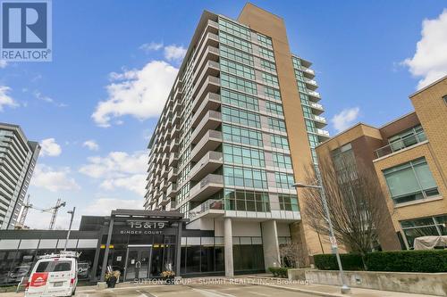 #1111 -15 Singer Crt, Toronto, ON - Outdoor With Balcony With Facade