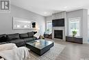 3244 Crosbie Crescent, Regina, SK  - Indoor Photo Showing Living Room With Fireplace 