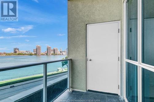 1225 Riverside Drive West Unit# 303, Windsor, ON - Outdoor With Body Of Water With Balcony