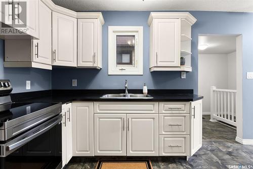 366 Halifax Street, Regina, SK - Indoor Photo Showing Kitchen With Double Sink