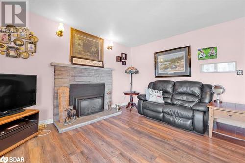 301 Sherry Road, Thomasburg, ON - Indoor Photo Showing Living Room With Fireplace