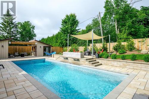 70 Moorecraig Rd, Peterborough, ON - Outdoor With In Ground Pool With Backyard