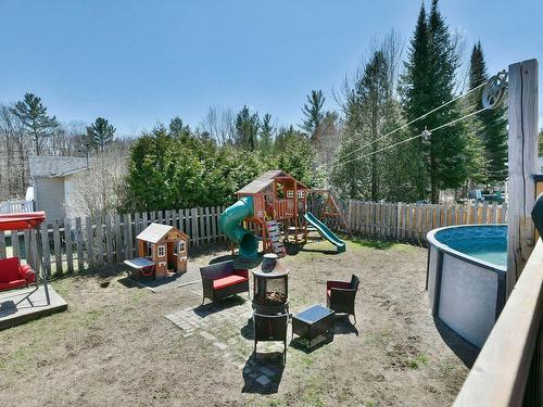 Backyard - 1654 Route 337, Sainte-Julienne, QC - Outdoor With Above Ground Pool