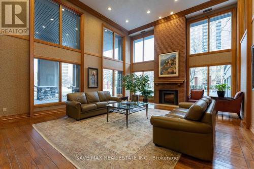 #1401 -40 Richview Rd, Toronto, ON - Indoor Photo Showing Living Room With Fireplace