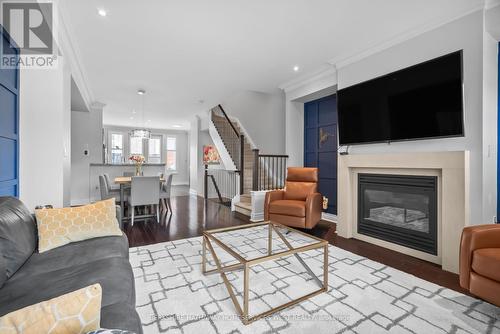 1855 Pagehurst Ave, Mississauga, ON - Indoor Photo Showing Living Room With Fireplace