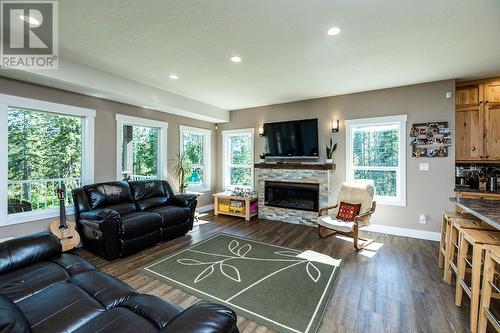 14115 Homestead Road, Prince George, BC - Indoor Photo Showing Living Room With Fireplace
