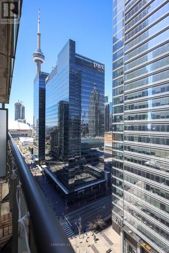 #1706 -65 Bremner Blvd, Toronto, ON - Outdoor With Balcony