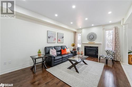 13 Isaac Devins Boulevard, Toronto, ON - Indoor Photo Showing Living Room With Fireplace