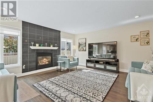 612 Chardonnay Drive, Ottawa, ON - Indoor Photo Showing Living Room With Fireplace