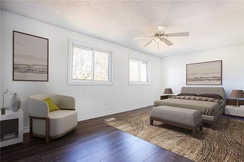 Virtually Staged - 23 Horning Drive, Hamilton, ON - Indoor Photo Showing Bedroom