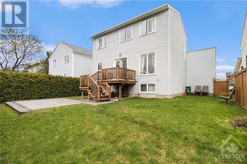 Rear yard with so much potential - 1497 Bourcier Drive, Ottawa, ON - Outdoor With Deck Patio Veranda With Exterior