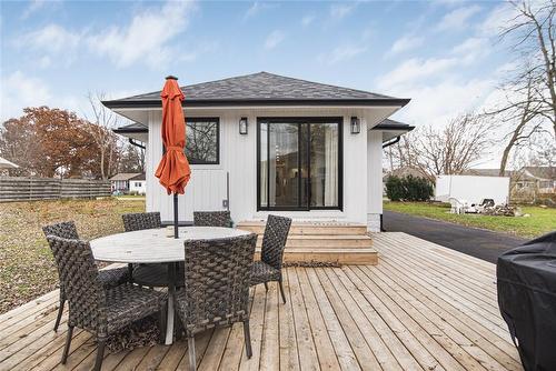 NEW WOODEN DECK IN 2023 - 385 Westwood Avenue, Crystal Beach, ON - Outdoor With Deck Patio Veranda