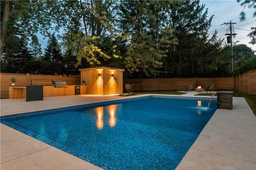 298 Strathcona Drive, Burlington, ON - Outdoor With In Ground Pool With Backyard