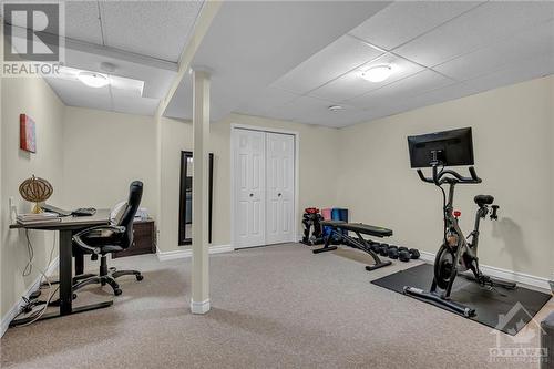 Finished Basement - 1565 Meadowfield Place, Ottawa, ON - Indoor Photo Showing Gym Room