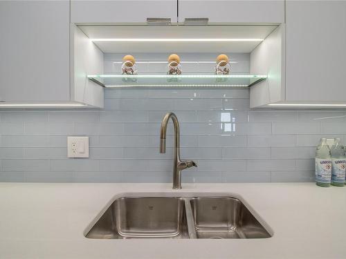 301-920 Park Blvd, Victoria, BC - Indoor Photo Showing Kitchen With Double Sink