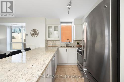 #802 -311 Richmond St E, Toronto, ON - Indoor Photo Showing Kitchen With Stainless Steel Kitchen With Double Sink With Upgraded Kitchen