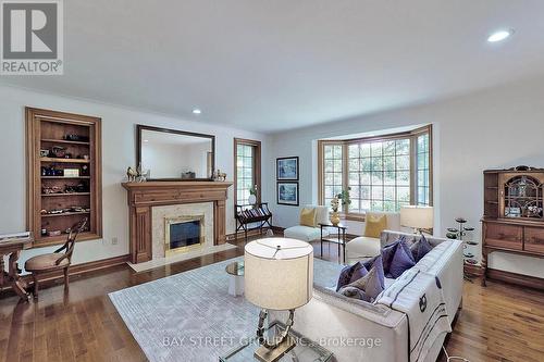 902 Shaver Road, Hamilton, ON - Indoor Photo Showing Living Room With Fireplace