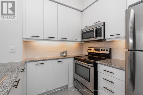 311 - 360 Square One Drive E, Mississauga, ON - Indoor Photo Showing Kitchen With Stainless Steel Kitchen With Upgraded Kitchen