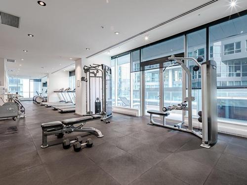 Exercise room - 2501-1155 Rue De La Montagne, Montréal (Ville-Marie), QC - Indoor Photo Showing Gym Room
