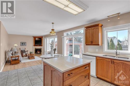 1000 Serenity Avenue, Ottawa, ON - Indoor Photo Showing Kitchen With Fireplace With Double Sink