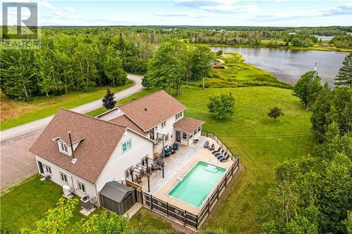 51 Du Lac Rd, Grand-Barachois, NB - Outdoor With Body Of Water With In Ground Pool With View