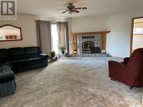 Skarpinsky Acreage - Mont Nebo, Canwood Rm No. 494, SK - Indoor Photo Showing Living Room With Fireplace