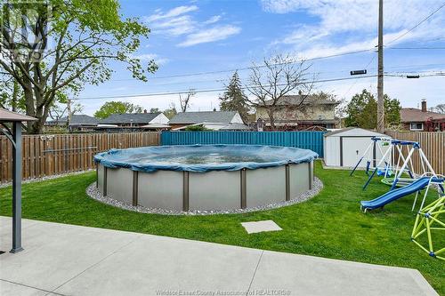 876 Laporte Avenue, Windsor, ON - Outdoor With Above Ground Pool With Backyard