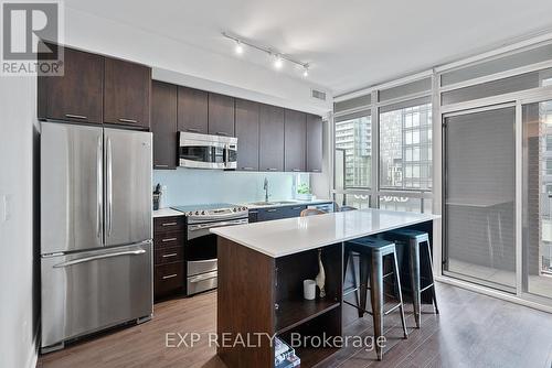 #506 -169 Fort York Blvd, Toronto, ON - Indoor Photo Showing Kitchen With Stainless Steel Kitchen With Upgraded Kitchen