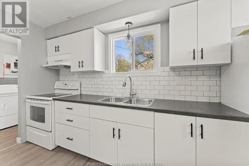 561 Chippawa Street, Windsor, ON - Indoor Photo Showing Kitchen With Double Sink