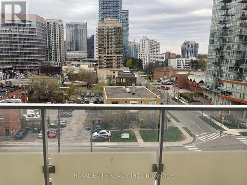 #805 -75 Canterbury Pl, Toronto, ON - Outdoor With Balcony With View