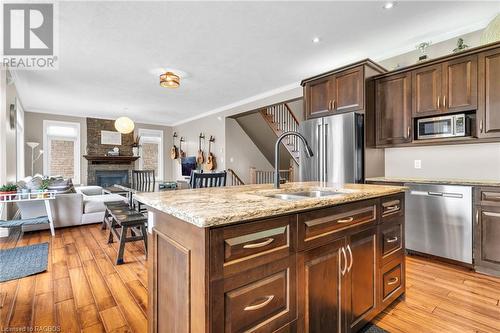 338 Westwood Drive, Walkerton, ON - Indoor Photo Showing Kitchen With Stainless Steel Kitchen With Double Sink With Upgraded Kitchen